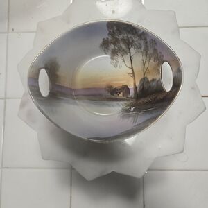 Noritake Porcelain Bowl with Handles